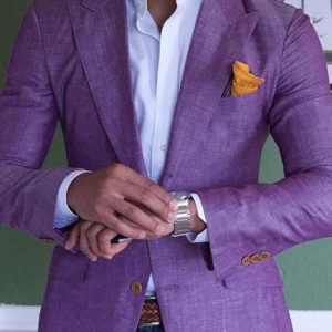 Blazer élégant en laine pour hommes