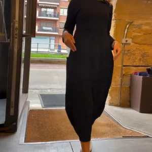 Alessandra | Robe Midi Col Ronde Automne