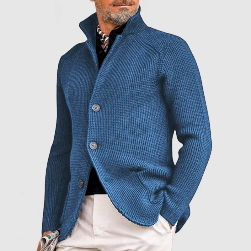 Ramon - Élégante veste en tricot avec capuche pour hommes, spéciale automne – Image 5