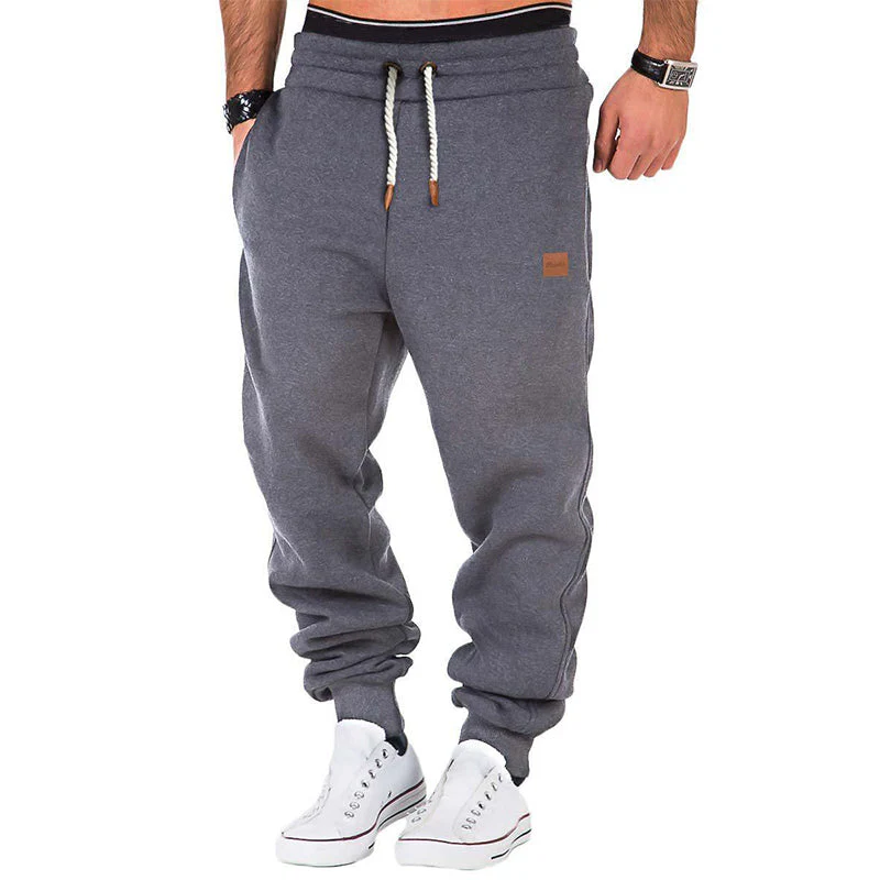 Max Comfort | Pantalon de jogging uni pour homme avec cordon de serrage et taille élastique – Image 2