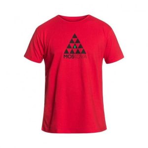 Moskova Tee Poly Triangles- Rojo- Negro