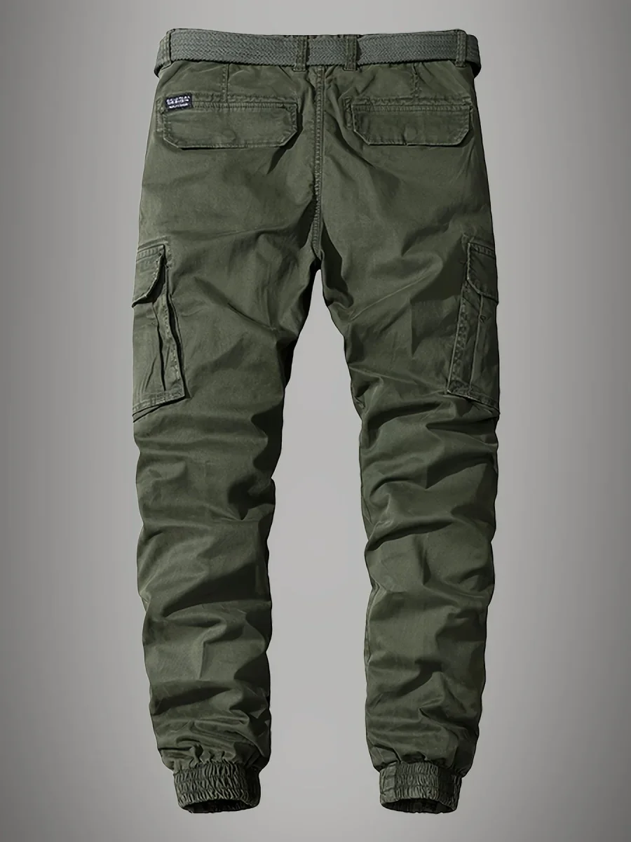 Paweł Cargo Joggers pour hommes – Pantalon multi-poches brodé élégant – Image 8