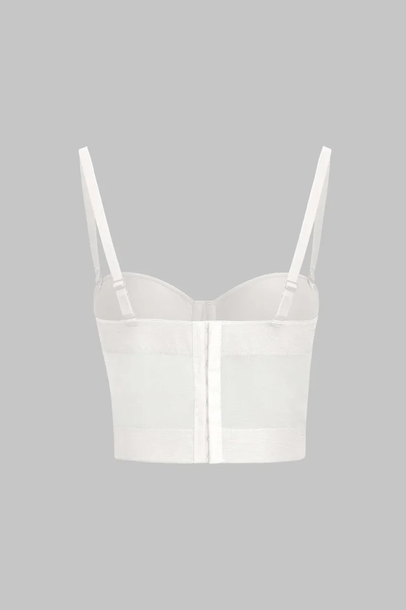 Bustier en maille de luxe avec armatures – Haut transparent ajusté pour femme, idéal pour les occasions spéciales – Image 9