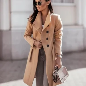 Trench-coat élégant et ajusté pour femme - Collection Automne