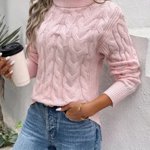 Tessa | Pull à col roulé confortable pour femme | Pull chaud