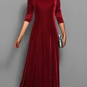 Robe longue de soirée pour femme de style classique