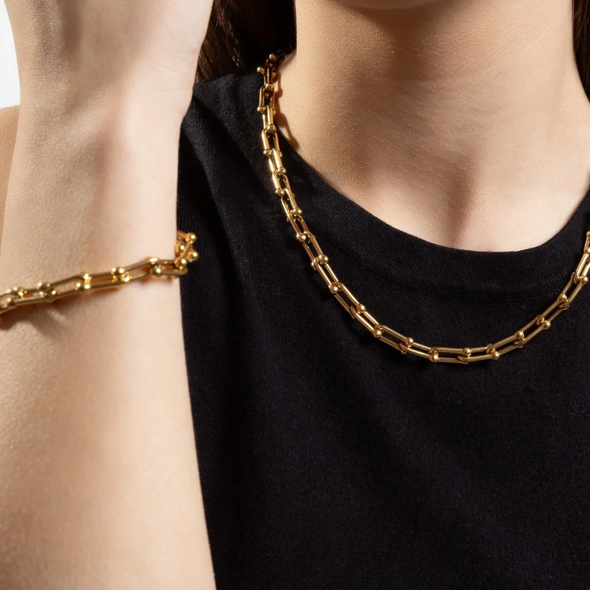 Isla | Bracelet en chaîne plaquée or imperméable - Ajustable – Image 4