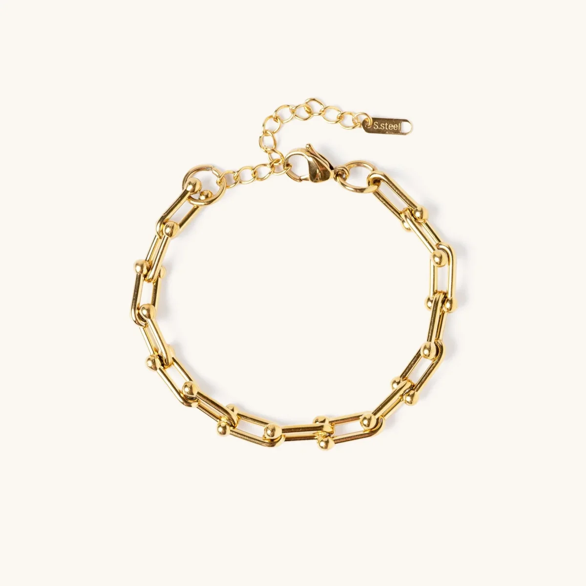 Isla | Bracelet en chaîne plaquée or imperméable - Ajustable