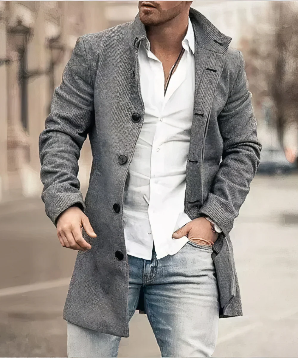 Austin | Trench-coat d'hiver chic pour hommes – Image 2