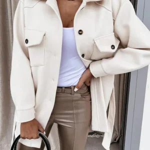 Veste élégante et décontractée avec fermeture éclair et coupe élégante - Automne Femmes