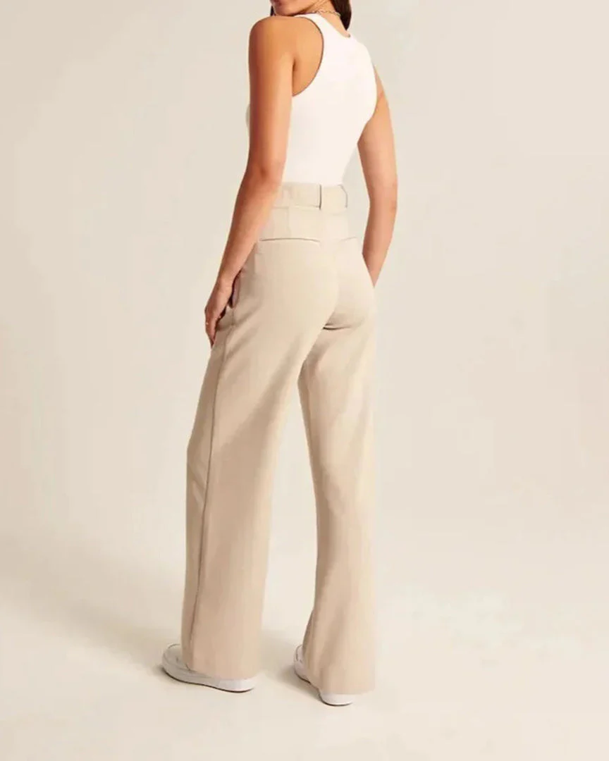 Celin | Pantalon d'été à taille haute pour femmes, jambes larges et confortables – Image 9