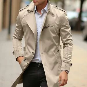 NELIO - Élégant trench-coat d'automne pour hommes