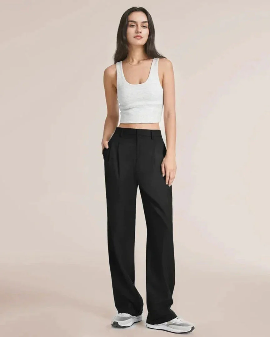 Celin | Pantalon d'été à taille haute pour femmes, jambes larges et confortables – Image 5