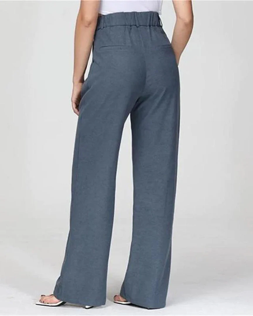Celin | Pantalon d'été à taille haute pour femmes, jambes larges et confortables – Image 6