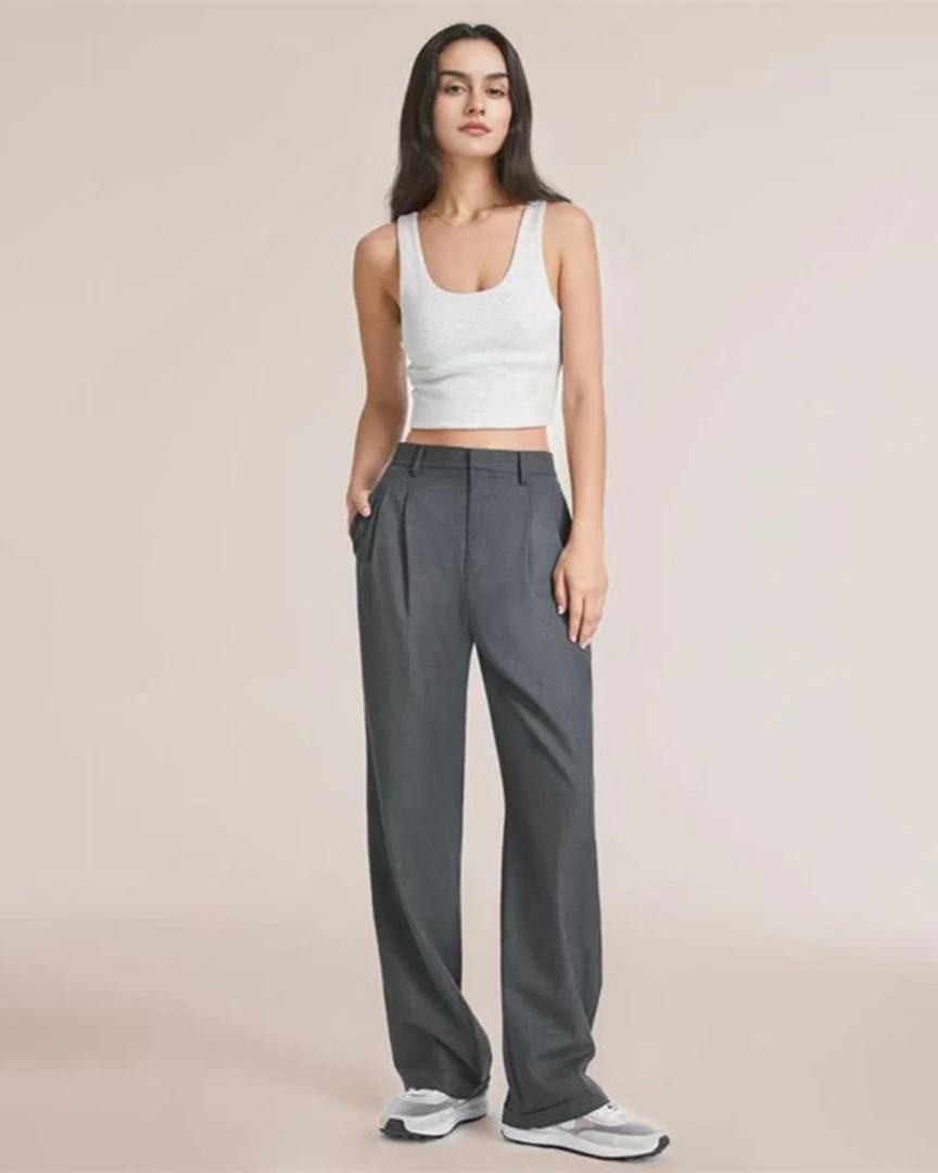Celin | Pantalon d'été à taille haute pour femmes, jambes larges et confortables – Image 7