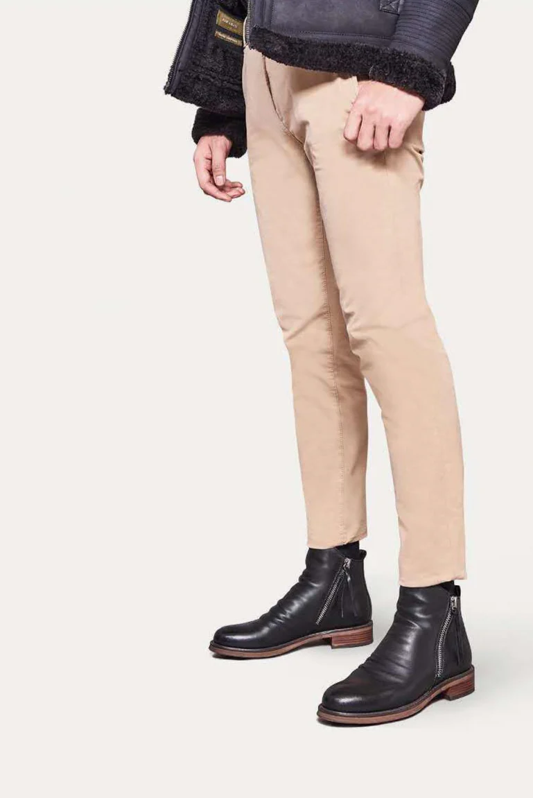 Bottes en cuir pour hommes avec semelle antidérapante et design élégant, parfaites pour l'automne – Image 8