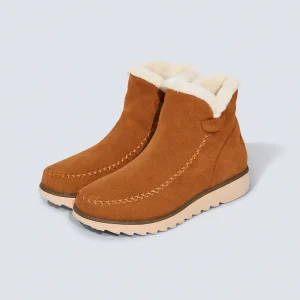 Bottes d'hiver pour femmes à semelle épaisse, confortables et chaudes