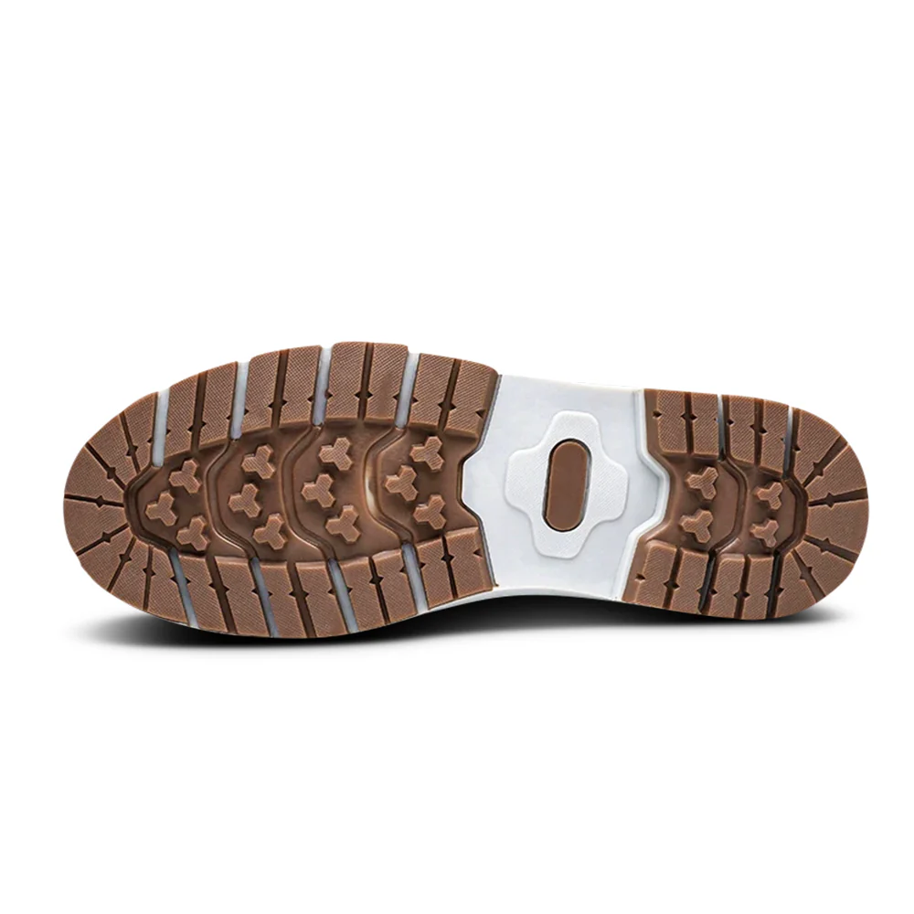 Bottes d'hiver pour hommes - Chaussures de neige doublées et chaudes avec semelle antidérapante – Image 8