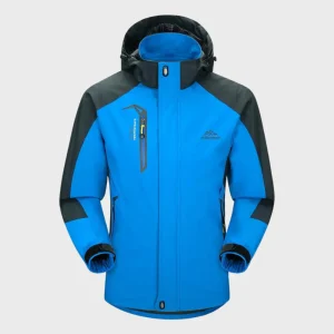 Veste d'extérieur Softshell pour hommes avec capuche, membrane coupe-vent, finition déperlante et doublure chaude pour l'automne