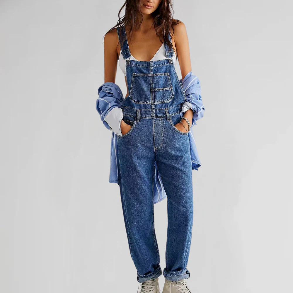 Valeria - Combinaison d'été en denim tendance pour femmes – Image 3