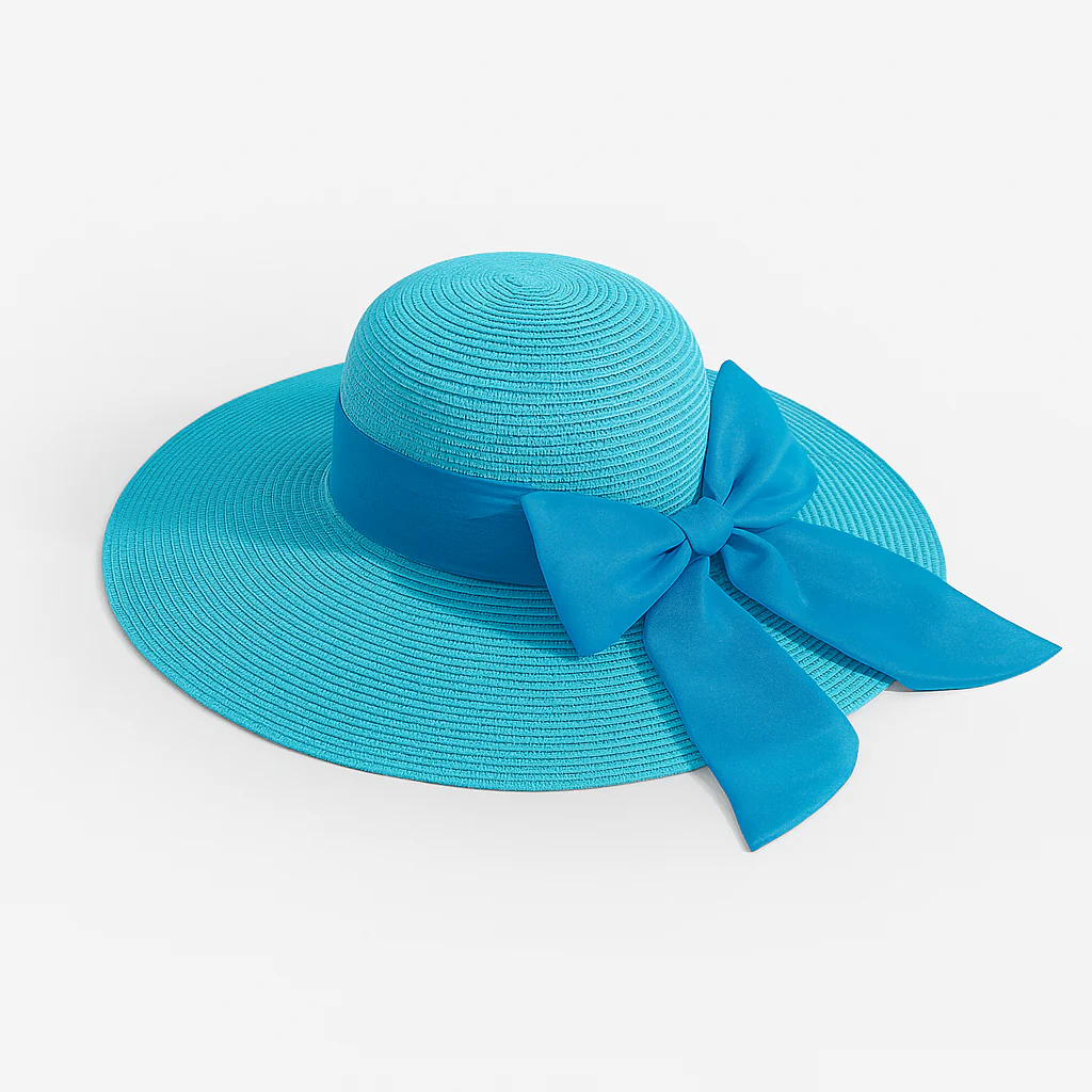Chapeau de Plage Femme en Paille avec Large Bord – Image 4