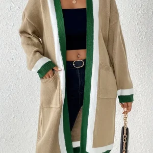 Charlotte Lange - Cardigan en maille - Inspiration vintage avec accents automnaux