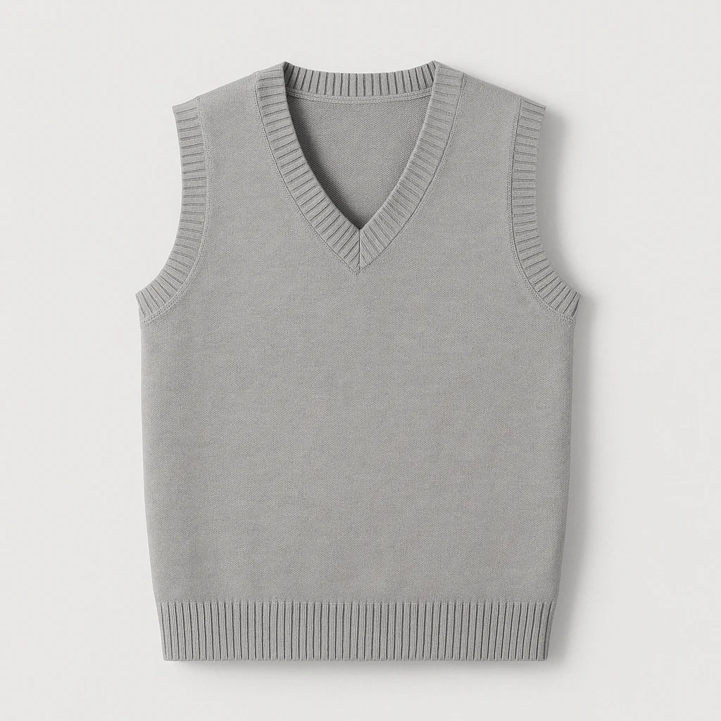 Christof - Pull en tricot sans manches à col en V pour hommes – Image 4