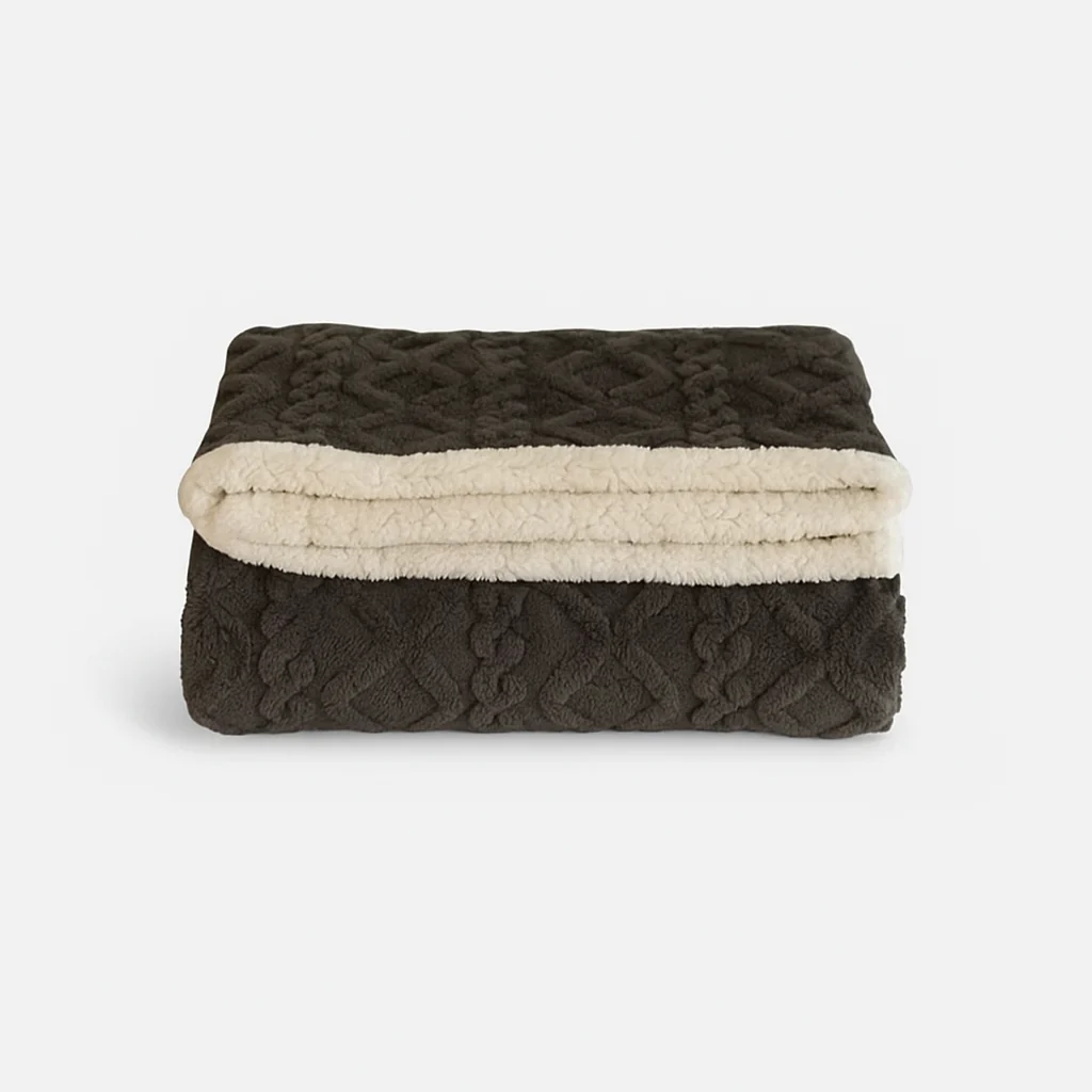 Couverture d'hiver chaude pour les nuits froides - Épaisse, moelleuse & élégante pour la chambre à coucher & le canapé – Image 8