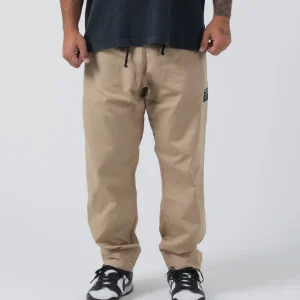 Kingz Casual Rip Stop Gi Pant- Khaki