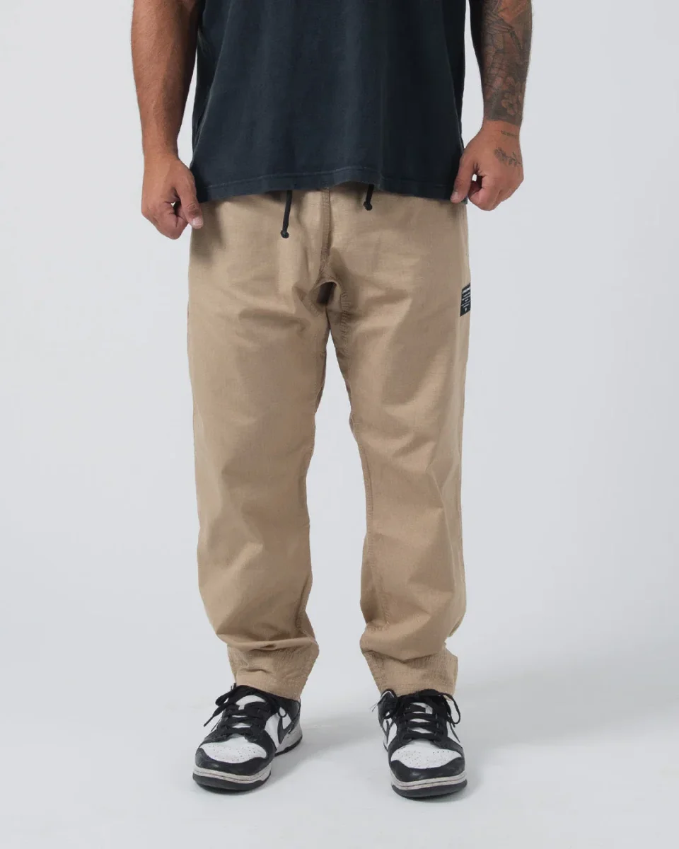Kingz Casual Rip Stop Gi Pant- Khaki