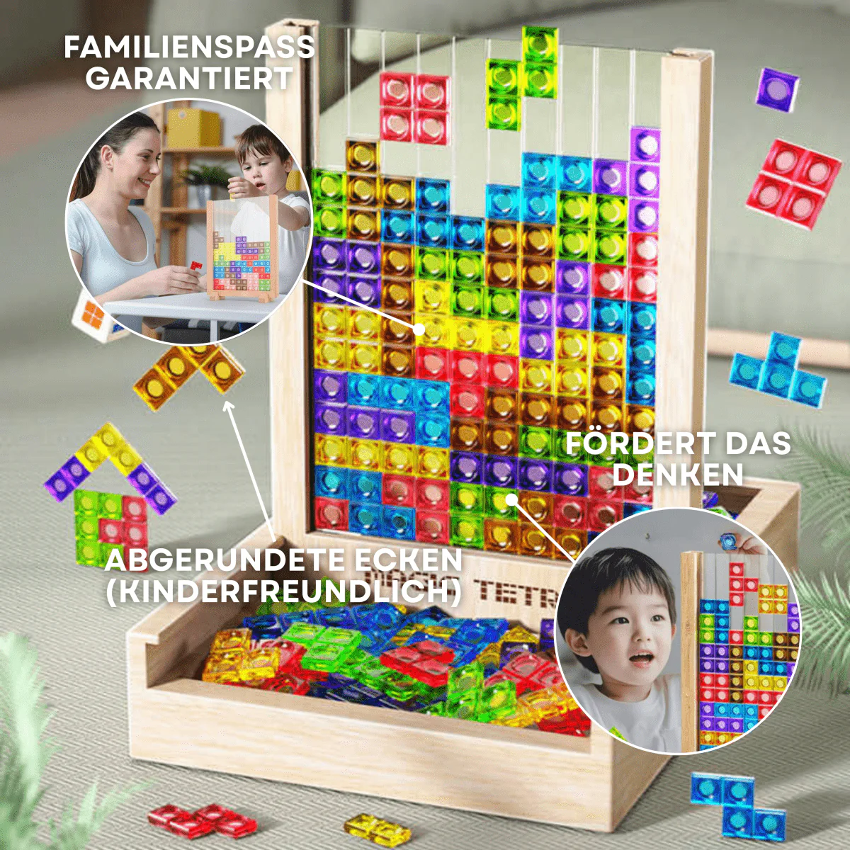 WOODTRIX - Plateau de Tetris en bois respectueux de l'environnement pour enfants et adultes – Image 5