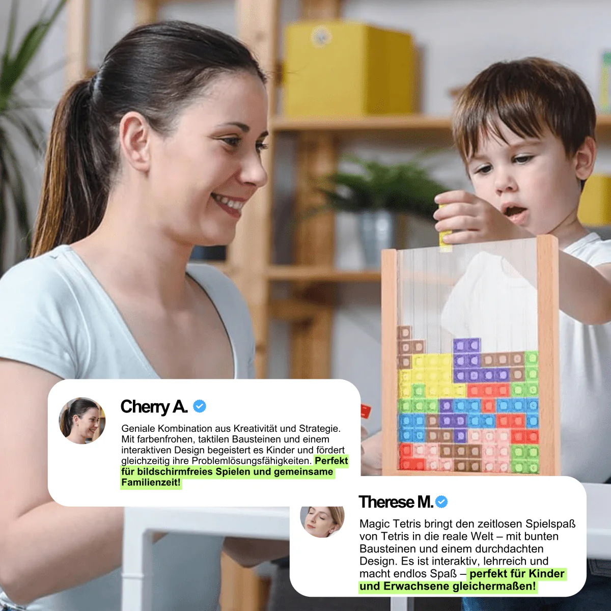 WOODTRIX - Plateau de Tetris en bois respectueux de l'environnement pour enfants et adultes – Image 8