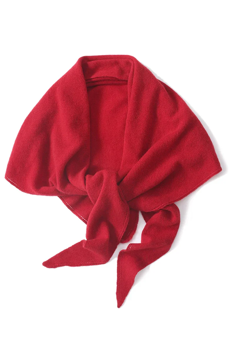 Elégante écharpe triangulaire 100% laine - Chaude et élégante pour l'automne et l'hiver – Image 4