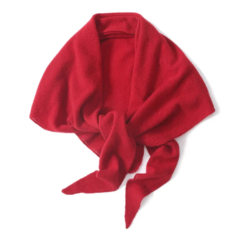 Elégante écharpe triangulaire 100% laine - Chaude et élégante pour l'automne et l'hiver – Image 8