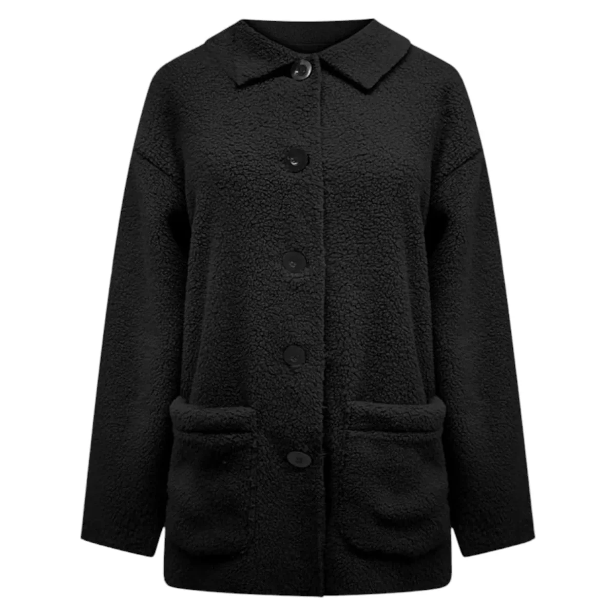 Manteau d'hiver chaud pour femmes avec patte de boutonnage et doublure douillette – Image 9