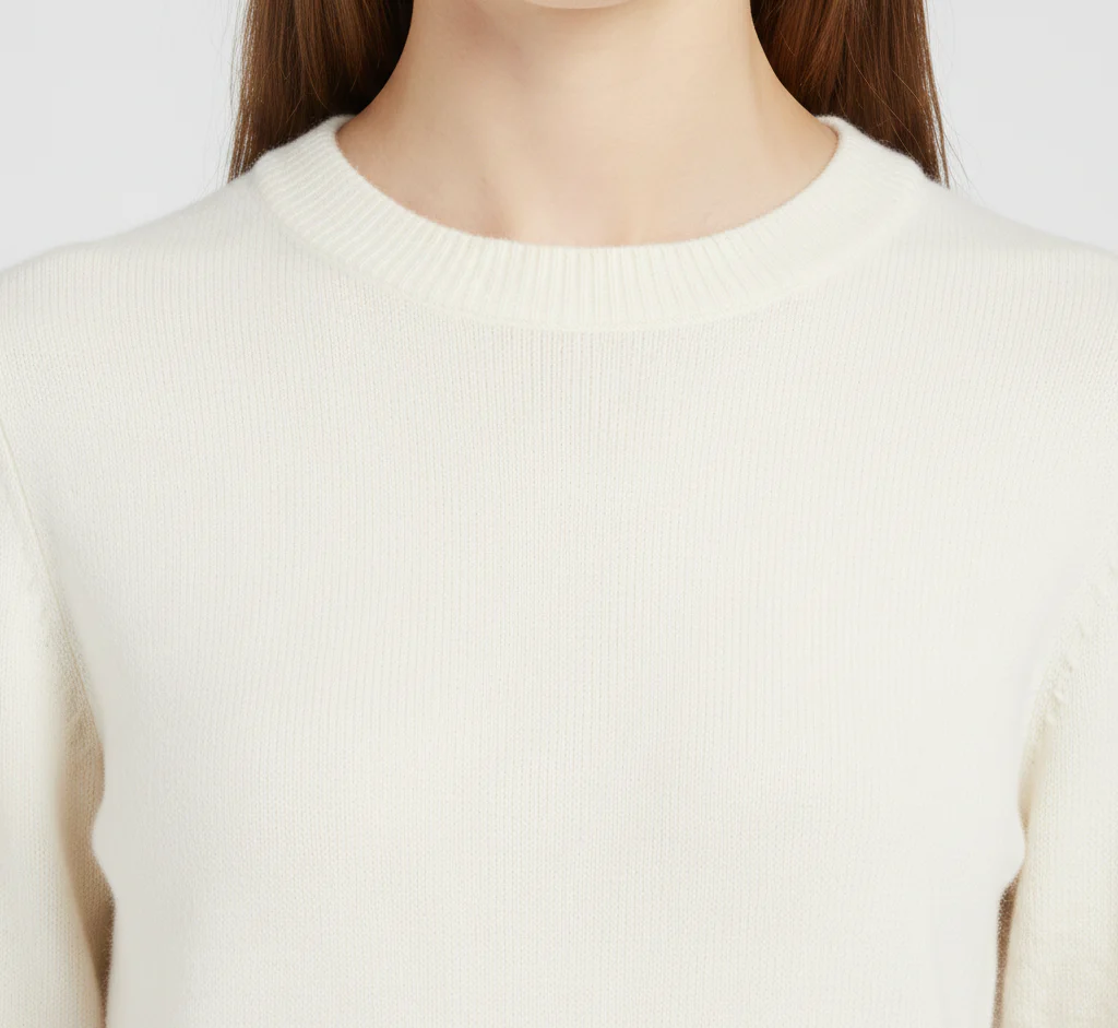 Pull femme en cachemire doux à col rond – Image 5