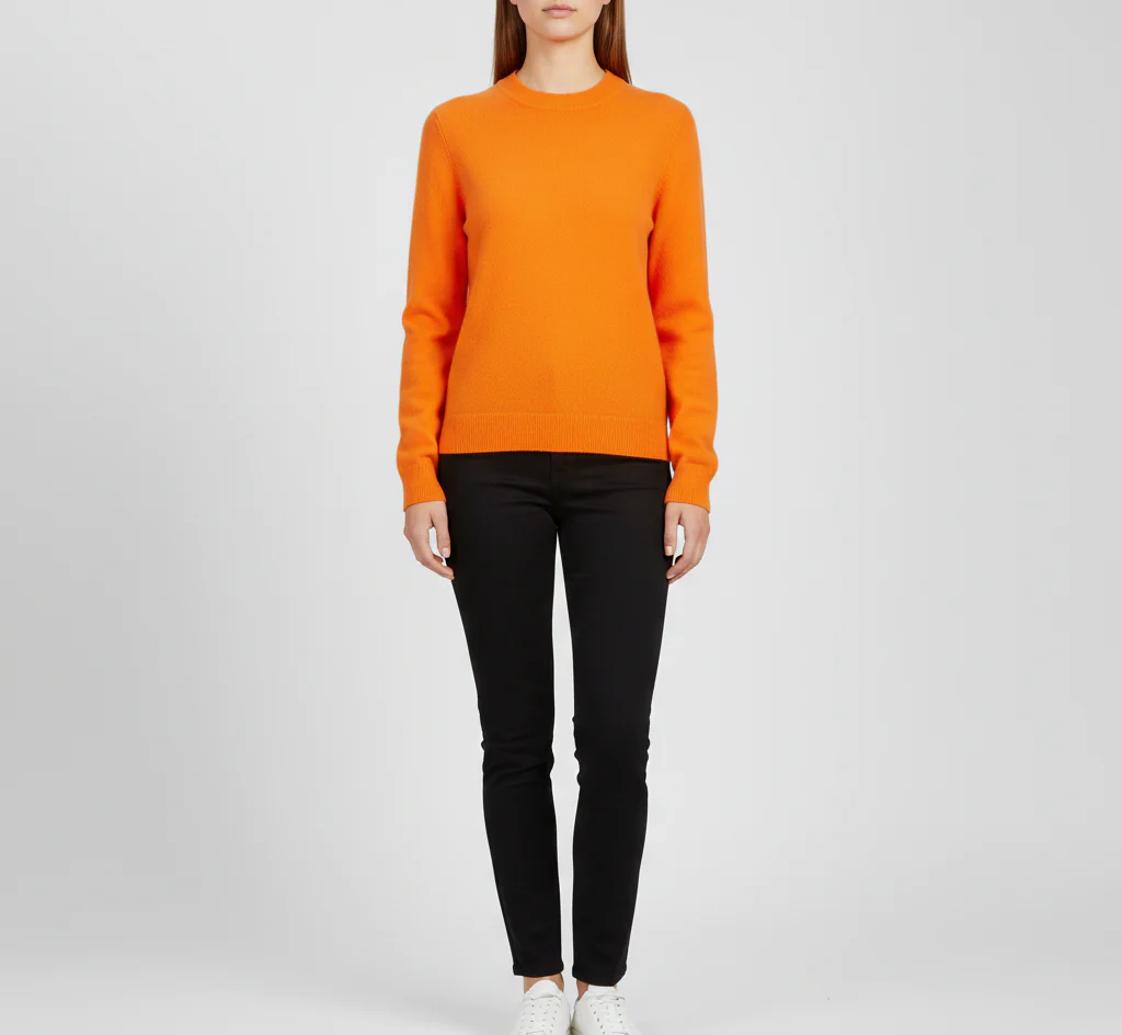 Pull femme en cachemire doux à col rond – Image 7