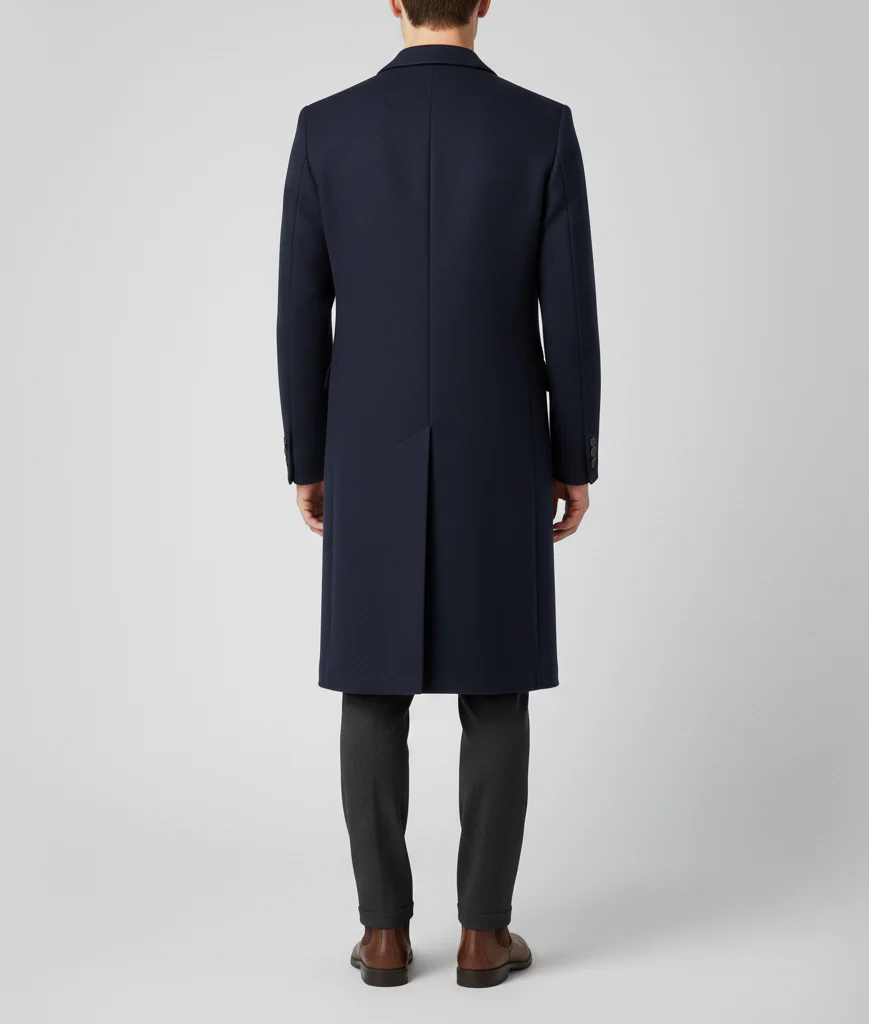 Manteau élégant en laine slim fit pour homme – Image 4