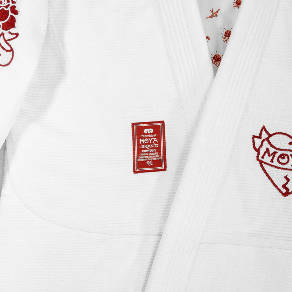 Kimono BJJ ( Gi) Moya Brand Love X Hate- Blanco – Image 9