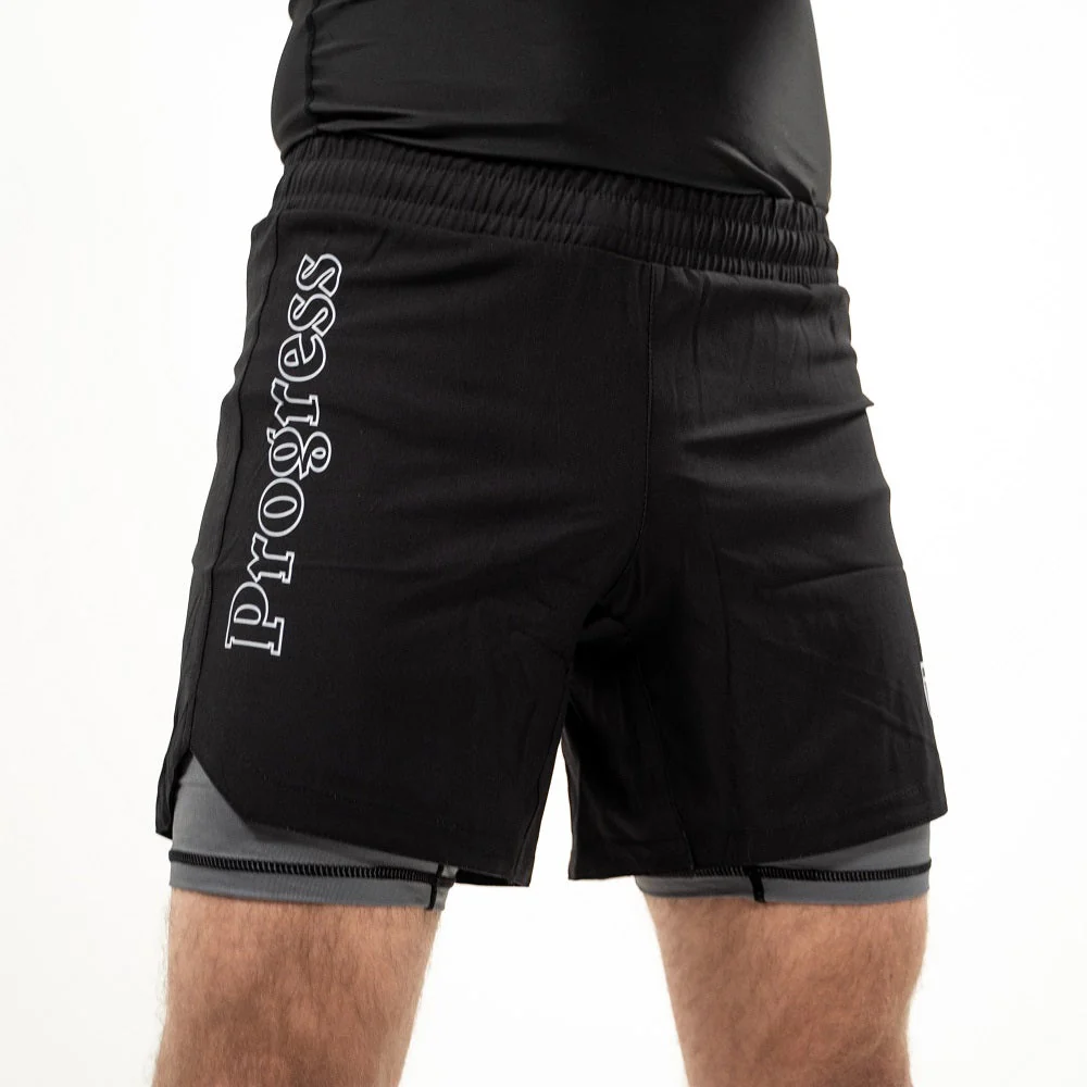 Progress- Hybrid Grappling Shorts- Negro – Image 5