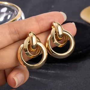 Boucles d'oreilles en or de luxe