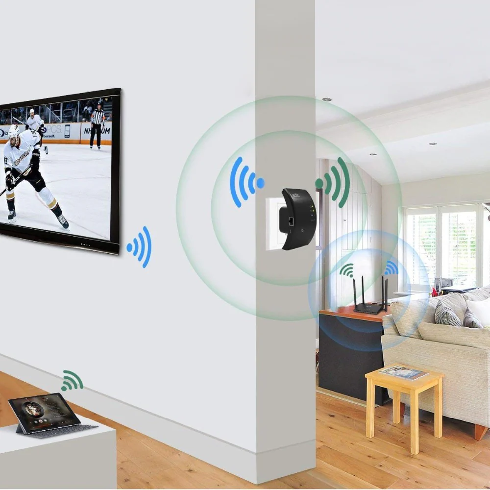 Booster de signal WiFi sans fil - Extension Internet fiable pour la maison et le bureau – Image 4