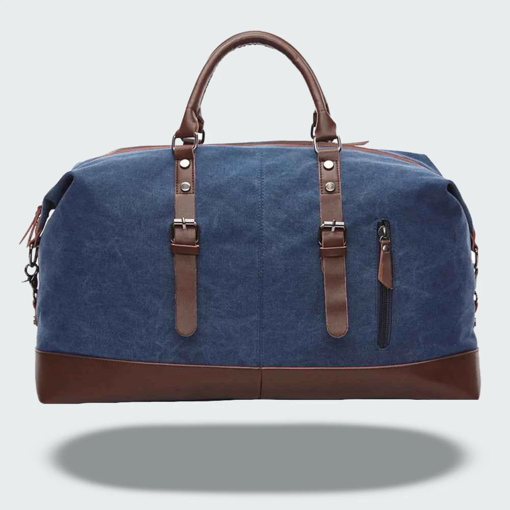 Sac de voyage vintage en toile cirée | Sac de week-end classique – Image 5