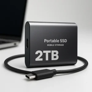 Disque dur portable SSD 2TB Stockage externe Compact Rapide Meilleure Qualité