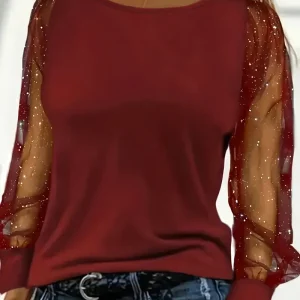 Ismael - Blouse noble en pure soie pour femmes pour les occasions spéciales automnales