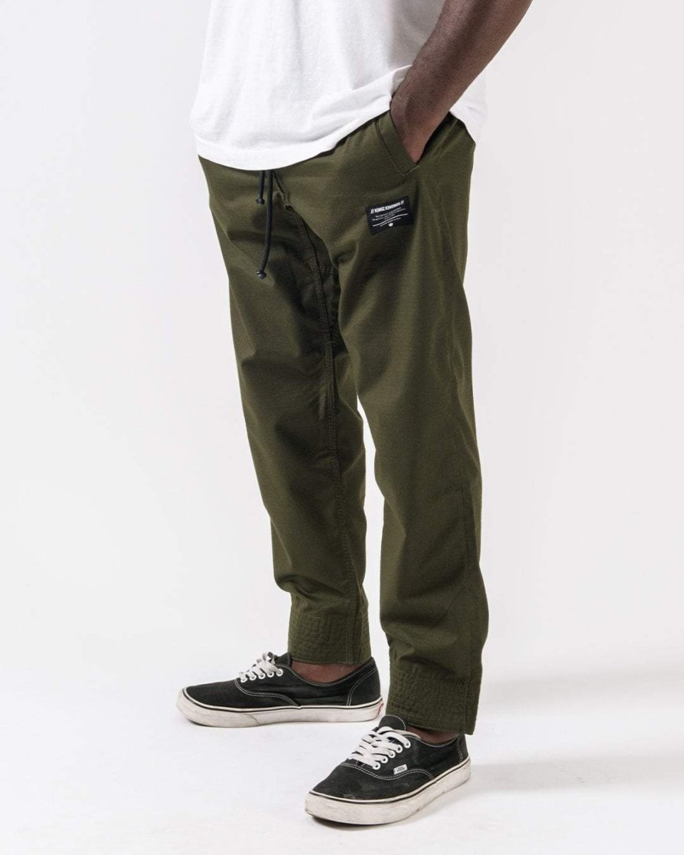 Kingz Casual Rip Stop Gi Pant- Verde Militar – Image 3