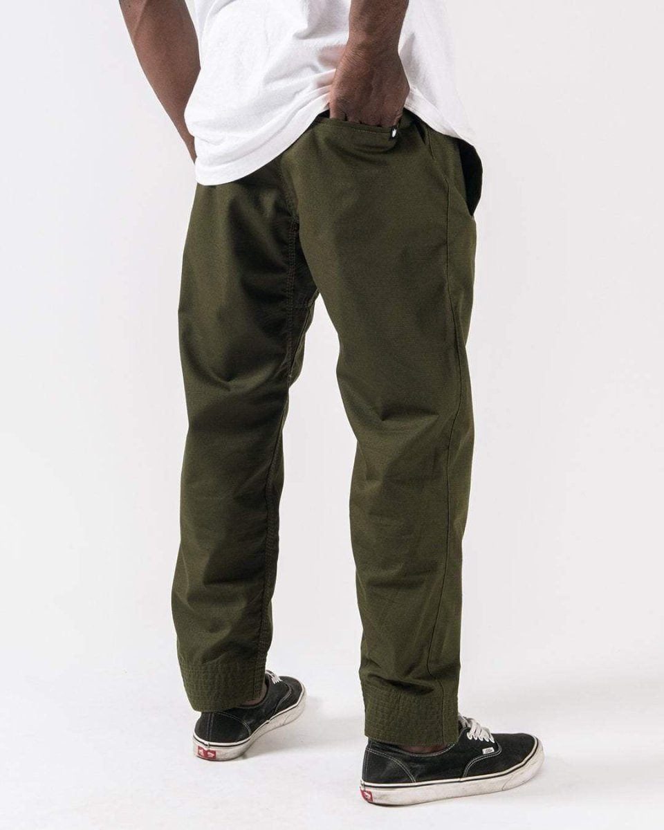 Kingz Casual Rip Stop Gi Pant- Verde Militar – Image 5