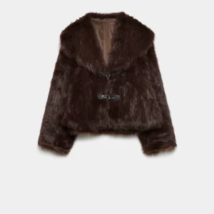Veste en fausse fourrure élégante pour femme – Coupe courte
