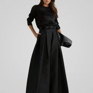 Maxima | Jupe-pantalon longue élégante taille haute pour les occasions formelles et décontractées automnales