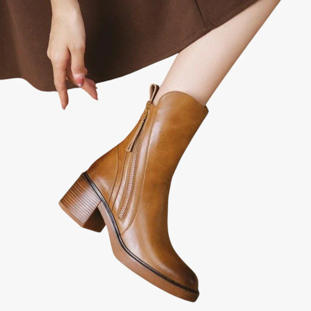 Madelyn | Bottes à hauteur de cheville avec talon bloc et confort rembourré pour femmes – Image 6